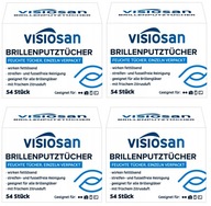 Visiosan Glasses Cleaning Wipes Germany 4x 54 ks Brillenputztuch