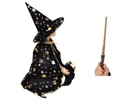 HALLOWEENSKÝ KOSTÝM ČARODEJNICE ČIERNA 3 kusy HALLOWEENSKÝ KOSTÝM ČARODEJNICE ČIERNA 3 kusy