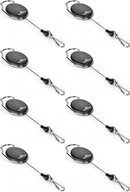 Odolný ťažný mechanizmus Jojo Style kovová karabina 80 cm čierna x 8 Odolný ťažný mechanizmus Jojo Style kovová karabina 80 cm čierna x 8