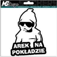 Nálepka AREK V AUTE AUTO 18x14 farba Nálepka AREK V AUTE AUTO 18x14 farba