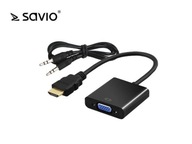 Savio CL-23/B HDMI - VGA adaptérový kábel