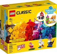 LEGO 11013 Klasické kreatívne priehľadné kocky