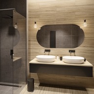 Kúpeľňové zrkadlo oválne NIKO 50x100