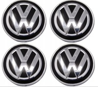 Čierna čiapka Volkswagen VW 65 mm Čierna čiapka Volkswagen VW 65 mm