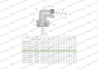 AB metrické hydraulické koleno M22x1,5 15L (XEVW) Waryński (predané