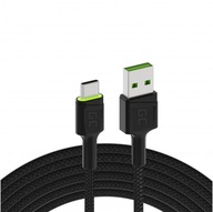 USB-A - USB-C KÁBEL Green Cell RAY 200cm KABGC13 USB-A - USB-C KÁBEL Green Cell RAY 200cm KABGC13