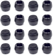 16x návleky na nohy stoličky čierne 22-27mm 16x návleky na nohy stoličky čierne 22-27mm