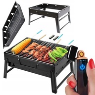 SKLADACÍ PRENOSNÝ TURISTICKÝ GRIL + ZAPAĽOVAČ SKLADACÍ PRENOSNÝ TURISTICKÝ GRIL + ZAPAĽOVAČ