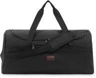 Dámska pánska cestovná taška, veľká čierna tréningová športová taška ZAGATTO