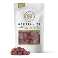 Mandle v BIELEJ ČOKOLÁDE s BERRY polevou 500 g Mandle v BIELEJ ČOKOLÁDE s BERRY polevou 500 g
