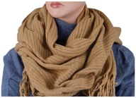 MADE IN ITALY Široký 65x190cm Šál Stole Béžová Camel WOOL šatka lw80 MADE IN ITALY Široký 65x190cm Šál Stole Béžová Camel WOOL šatka lw80