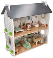 Drevený domček pre bábiky s nábytkom od Adam Toys