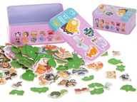 Puzzle v plechovke zvieratká 24 puzzle Puzzle v plechovke zvieratká 24 puzzle
