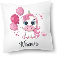 Vankúš UNICORN jednorožec na narodeniny do škôlky pridať meno MENO Vankúš UNICORN jednorožec na narodeniny do škôlky pridať meno MENO