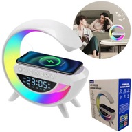 RGB LED Nočné svetlo Reproduktor Hodiny Budík Telefónom riadená QI nabíjačka RGB LED Nočné svetlo Reproduktor Hodiny Budík Telefónom riadená QI nabíjačka