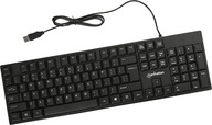 Káblová počítačová klávesnica Manhattan čierna