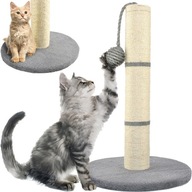 Škrabadlo pre mačky - sivý stĺpik, 45 cm