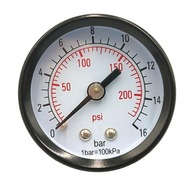 Axiálny manometer M40T 0 - 16 bar 1/8 40mm kovový Axiálny manometer M40T 0 - 16 bar 1/8 40mm kovový