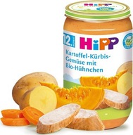 HiPP BIO Zemiaky s tekvicou a kuracím mäsom Omega3 HiPP BIO Zemiaky s tekvicou a kuracím mäsom Omega3