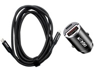 MALÁ QC NABÍJAČKA DO AUTO CC KÁBEL 2m 100w MALÁ QC NABÍJAČKA DO AUTO CC KÁBEL 2m 100w