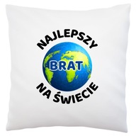 Najlepší brat na svete Biely vankúš Najlepší brat na svete Biely vankúš