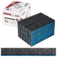 Čierne lepené závažia na ALU ráfiky 5/10g ROUND SLIM, pozinkované, 100 ks STIX Čierne lepené závažia na ALU ráfiky 5/10g ROUND SLIM, pozinkované, 100 ks STIX