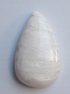 FUSIMA Scolecit biely kabošon ~3,7x2,2 cm č.3 FUSIMA Scolecit biely kabošon ~3,7x2,2 cm č.3