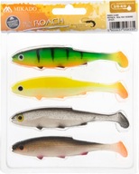 4x Mikado RIPPER guma REAL FISH MIX farby 10cm