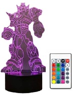 3D LED TRANSFORMÁTOR ČMELÍKA FARBA LAMPY + DIAĽK 3D LED TRANSFORMÁTOR ČMELÍKA FARBA LAMPY + DIAĽK