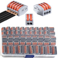 RÝCHLY KONEKTOR konektorov elektrického prúdu, rýchlo SET drôt/šnúra 50 ks RÝCHLY KONEKTOR konektorov elektrického prúdu, rýchlo SET drôt/šnúra 50 ks