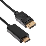 DisplayPort - HDMI kábel 1,8 m AKYGA