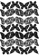 BOTTERFLY Oblátková torta, ČIERNE MOTÝLE, cukrová potlač A4 BOTTERFLY Oblátková torta, ČIERNE MOTÝLE, cukrová potlač A4