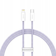 RÝCHLY KÁBEL BASEUS USB-C TYP-C - BLESK PRE IPHONE IPAD PD 20W 1M RÝCHLY KÁBEL BASEUS USB-C TYP-C - BLESK PRE IPHONE IPAD PD 20W 1M