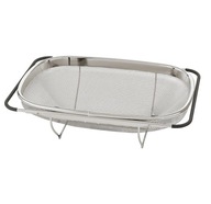 IKEA IDEALISK Cedník, nehrdzavejúca oceľ/čierna, 34x23 cm IKEA IDEALISK Cedník, nehrdzavejúca oceľ/čierna, 34x23 cm