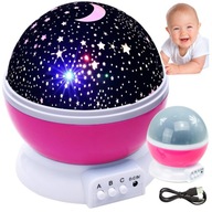 Projektor Star Sky Nočná lampa otočná 2v1 Projektor Star Sky Nočná lampa otočná 2v1