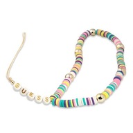 Prívesok Guess GUSTPEAM Phone Strap multicolor/multicolor Heishi Beads
