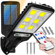 LED SOLAR LAMPA SNÍMAČ POHYBU SÚMRAK + DIAĽKOVÉ OVLÁDANIE
