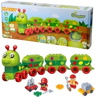 VEĽKÉ BLOKY VLAK ABC HRA SENZORICKÉ VZDELÁVACIE PUZZLE MONTESSORI 49CM VEĽKÉ BLOKY VLAK ABC HRA SENZORICKÉ VZDELÁVACIE PUZZLE MONTESSORI 49CM