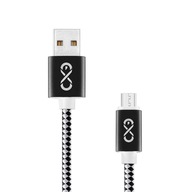 Univerzálny Micro USB kábel 1,5 m čierno/šedý