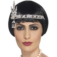 Čelenka na párty s RETRO klapkou JEWELS 20. rokov Čelenka na párty s RETRO klapkou JEWELS 20. rokov