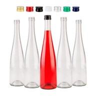 5x SKLENENÉ FĽAŠE Belvedere na víno, likér, mušt, rum, tinktúry s uzáverom 5x SKLENENÉ FĽAŠE Belvedere na víno, likér, mušt, rum, tinktúry s uzáverom