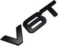 Emblém V6T BLACK kovová 3D šablóna Audi S6 S7 S8 Emblém V6T BLACK kovová 3D šablóna Audi S6 S7 S8