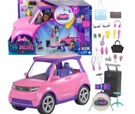 BARBIE VEĽKÉ AUTO DOPLNKY DO AUTO SCÉNY 2V1