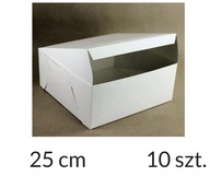 LEPENÉ balenie 25x25x12 cm Biela krabica x 10
