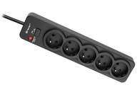 Predlžovací kábel Tracer PowerGuard Pro 5 1,8 m BLK Predlžovací kábel Tracer PowerGuard Pro 5 1,8 m BLK