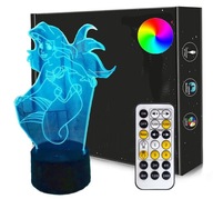 3D LED NOČNÁ LAMPA MERMAID ARIEL USB + DIAĽK 3D LED NOČNÁ LAMPA MERMAID ARIEL USB + DIAĽK