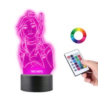 Stolná lampa Led socha Hra Valorant Jett Stolná lampa Led socha Hra Valorant Jett