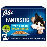 FELIX Fantastic Fish vrecúška pre mačky 12 x 85g