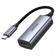 USB-C na DP 1.2 4K@60Hz adaptér hliníkový 15 cm Unitek USB-C na DP 1.2 4K@60Hz adaptér hliníkový 15 cm Unitek