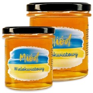 Prírodný multikvetový med 800g, zdravý a pravý Prírodný multikvetový med 800g, zdravý a pravý